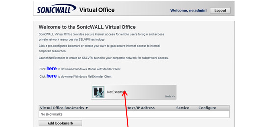 sonicwall netextender download